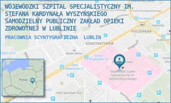 PRACOWNIA SCYNTYGRAFICZNA - WOJEWÓDZKI SZPITAL SPECJALISTYCZNY IM. STEFANA KARDYNAŁA WYSZYŃSKIEGO SAMODZIELNY PUBLICZNY ZAKŁAD OPIEKI ZDROWOTNEJ W LUBLINIE - AL. KRAŚNICKA 100, LUBLIN