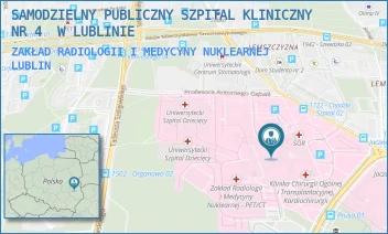 ZAKŁAD RADIOLOGII I MEDYCYNY NUKLEARNEJ - UNIWERSYTECKI SZPITAL KLINICZNY NR 4 W LUBLINIE - DR. K. JACZEWSKIEGO 8, LUBLIN