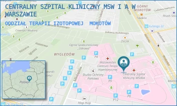 ODDZIAŁ TERAPII IZOTOPOWEJ - CENTRALNY SZPITAL KLINICZNY MSW I A W WARSZAWIE - WOŁOSKA 137,  MOKOTÓW