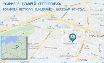 PORADNIA MEDYCYNY NUKLEARNEJ - "GAMMED" IZABELA CHUCHROWSKA - LELECHOWSKA 5,  WARSZAWA OCHOTA