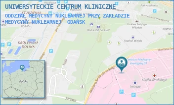 ODDZIAŁ MEDYCYNY NUKLEARNEJ PRZY ZAKŁADZIE MEDYCYNY NUKLEARNEJ - UNIWERSYTECKIE CENTRUM KLINICZNE - UL. MARIANA SMOLUCHOWSKIEGO 17, GDAŃSK