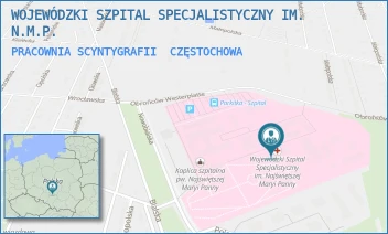 PRACOWNIA SCYNTYGRAFII - WOJEWÓDZKI SZPITAL SPECJALISTYCZNY IM. N.M.P. - UL. BIALSKA 104/118,  CZĘSTOCHOWA