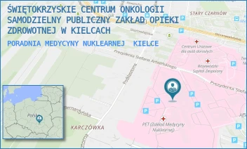PORADNIA MEDYCYNY NUKLEARNEJ - ŚWIĘTOKRZYSKIE CENTRUM ONKOLOGII SAMODZIELNY PUBLICZNY ZAKŁAD OPIEKI ZDROWOTNEJ W KIELCACH - ARTWIŃSKIEGO 3, KIELCE