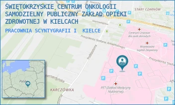 PRACOWNIA SCYNTYGRAFII I - ŚWIĘTOKRZYSKIE CENTRUM ONKOLOGII SAMODZIELNY PUBLICZNY ZAKŁAD OPIEKI ZDROWOTNEJ W KIELCACH - ARTWIŃSKIEGO 3, KIELCE