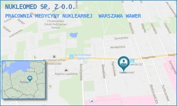 PRACOWNIA MEDYCYNY NUKLEARNEJ - NUKLEOMED SP. Z O.O. - ŻEGAŃSKA 46A,  WARSZAWA WAWER